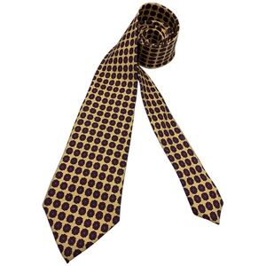 SOLD POLO RALPH LAUREN XL Yellow Floral Silk LUXURY Tie HANDMADE ITALY